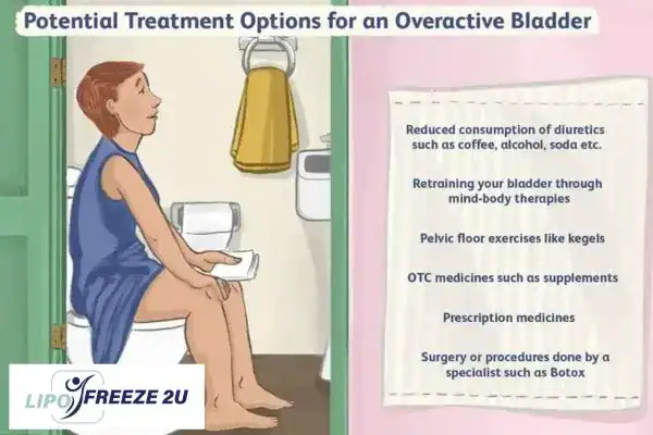 image of woman on toilet because of an overactive bladder Sunbury